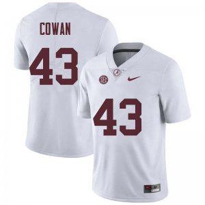 NCAA Men's Alabama Crimson Tide #43 VanDarius Cowan Stitched College Nike Authentic White Football Jersey LX17H71DZ